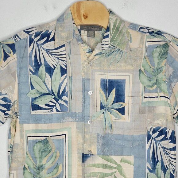 Tori Richard Medium‎ 100% Silk Multicolored Short Sleeve Hawaiian Button Shirt M - Picture 3 of 4